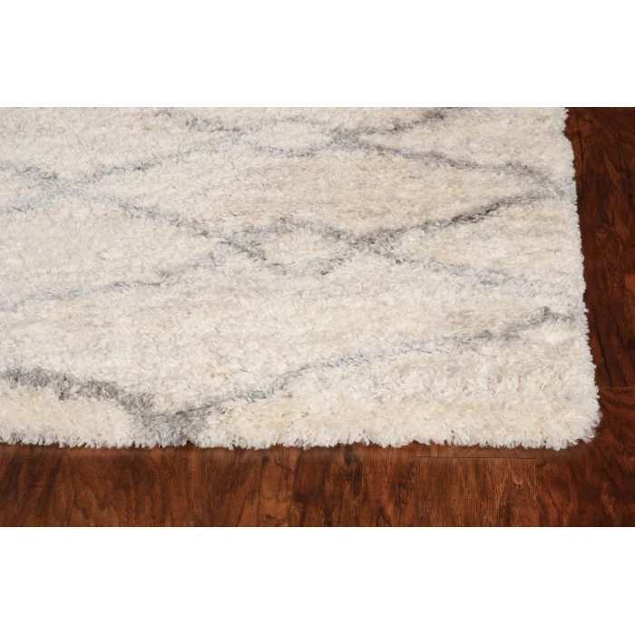 Kas Merino 6700 Ivory/Grey London Area Rug 8'10" x 13'"