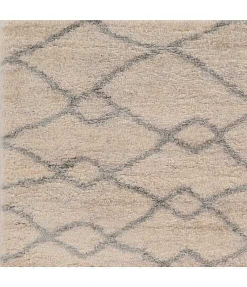 Kas Merino 6700 Ivory/Grey London Area Rug 3'9" x 5'11"