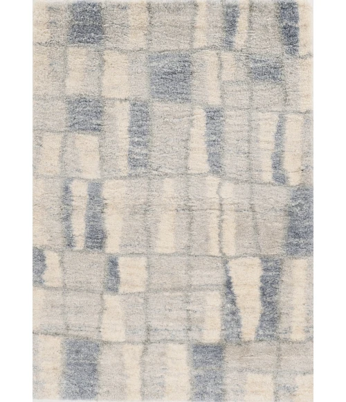Kas Merino 6702 Ivory/Blue Cityscape Area Rug 3'9" x 5'11"
