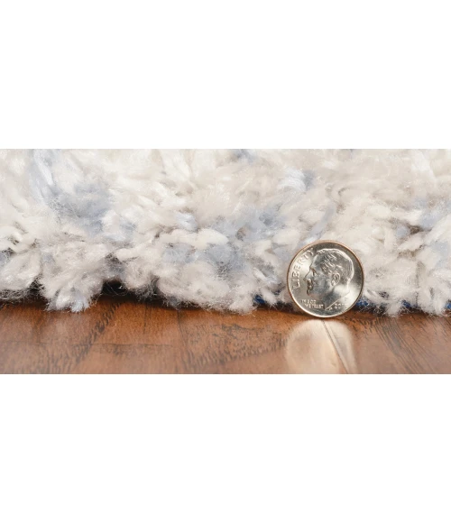 Kas Merino 6702 Ivory/Blue Cityscape Area Rug 3'9" x 5'11"