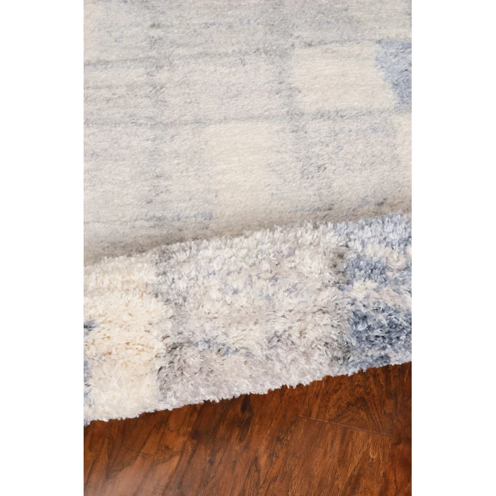 Kas Merino 6702 Ivory/Blue Cityscape Area Rug 8'10" x 13'"