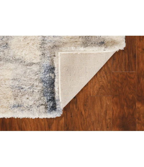 Kas Merino 6702 Ivory/Blue Cityscape Area Rug 3'9" x 5'11"