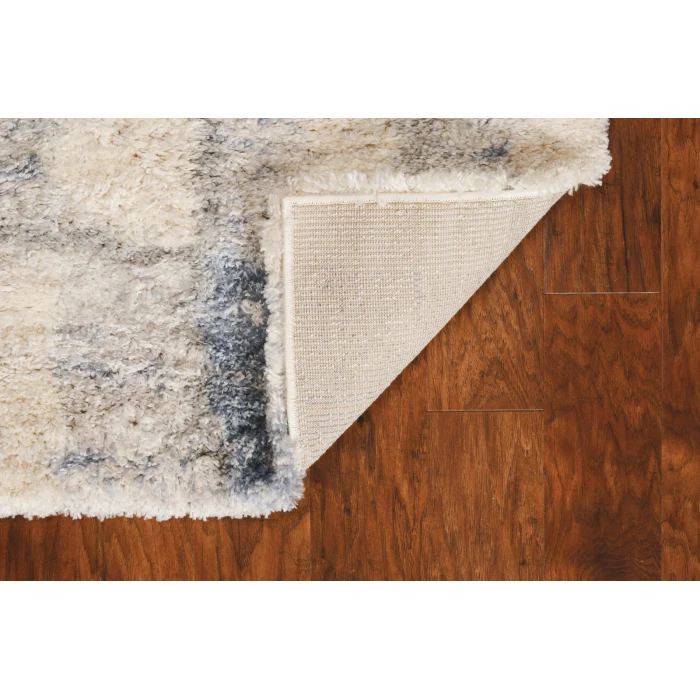 Kas Merino 6702 Ivory/Blue Cityscape Area Rug 8'10" x 13'"