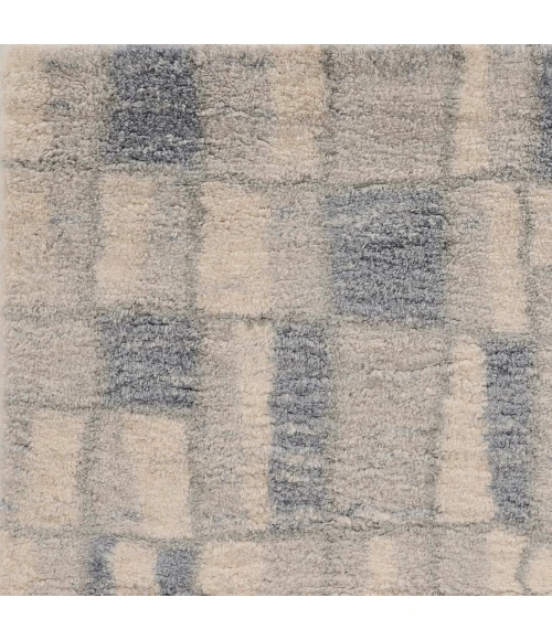 Kas Merino 6702 Ivory/Blue Cityscape Area Rug 3'9" x 5'11"