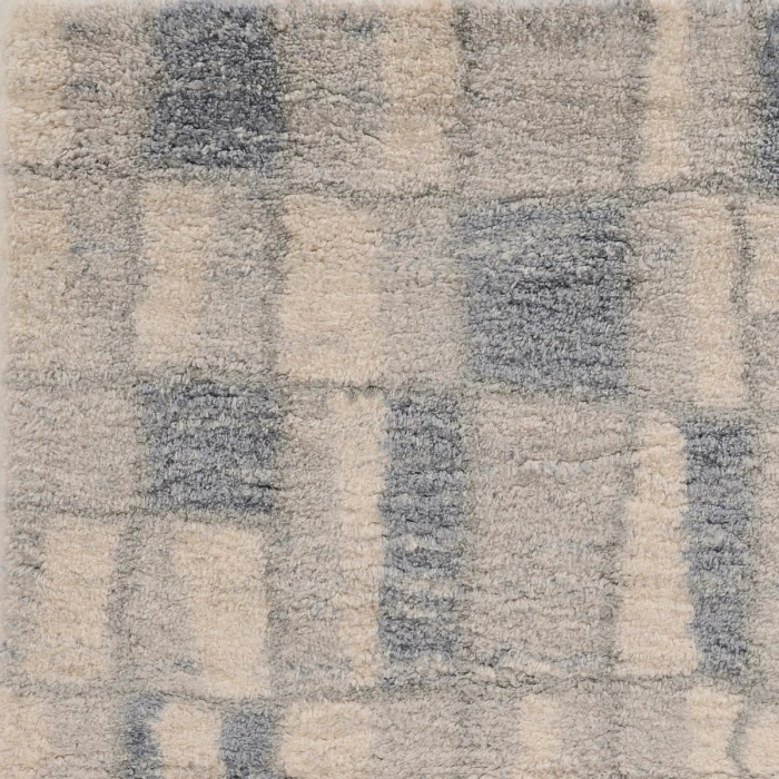 Kas Merino 6702 Ivory/Blue Cityscape Area Rug 8'10" x 13'"