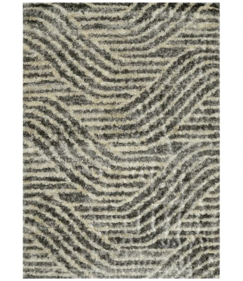 Kas Merino 6715 Charcoal Waves Area Rug