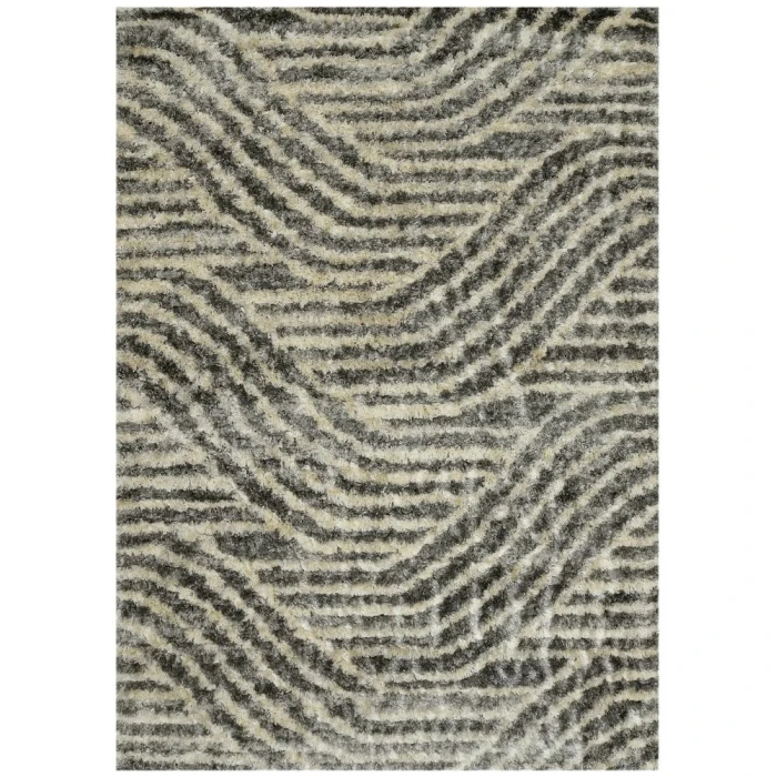 Kas Merino 6715 Charcoal Waves Area Rug