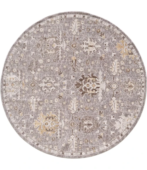 KAS Mira Taupe 4614 7ft.10in. Round Rug