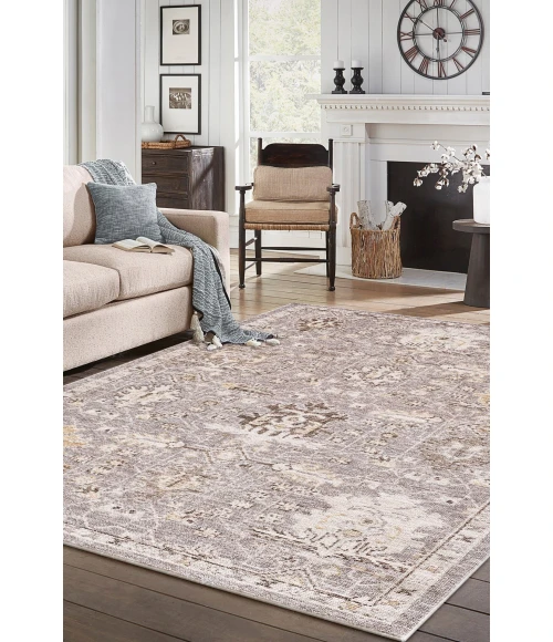 KAS Mira Taupe 4614 7ft.10in. Round Rug