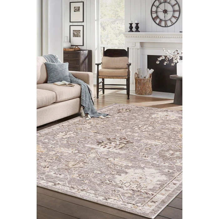KAS Mira Taupe 4614 7ft.10in. x 11ft. Rectangle Rug