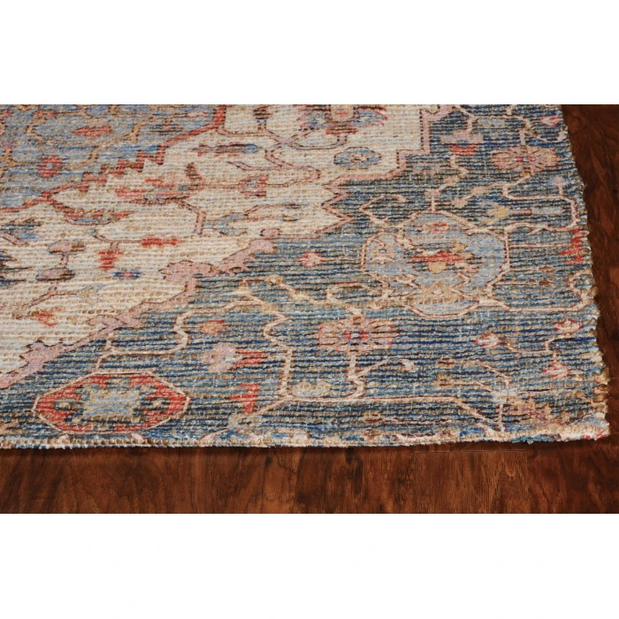 Kas Morris 2223 Blue/Red Gramercy Area Rug 8' 6" x 11"6"