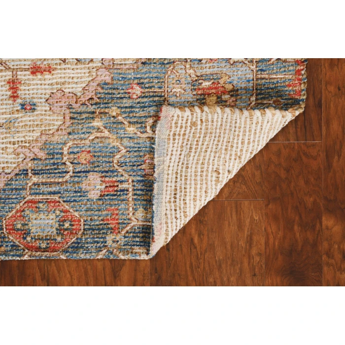 Kas Morris 2223 Blue/Red Gramercy Area Rug 8' 6" x 11"6"