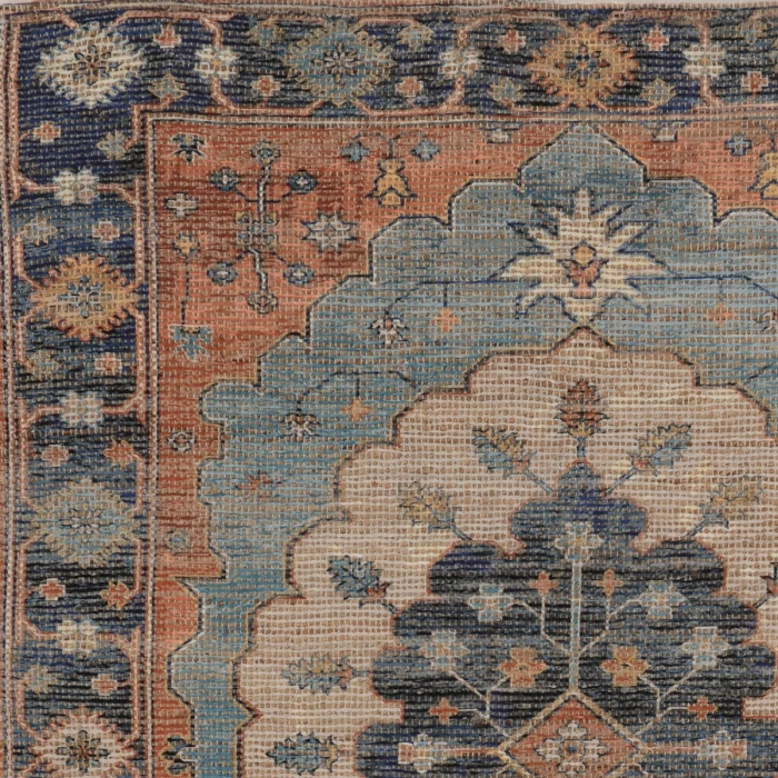 Kas Morris 2224 Blue Charisma Area Rug 27" x 45"