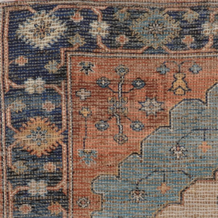 Kas Morris 2224 Blue Charisma Area Rug 27" x 45"