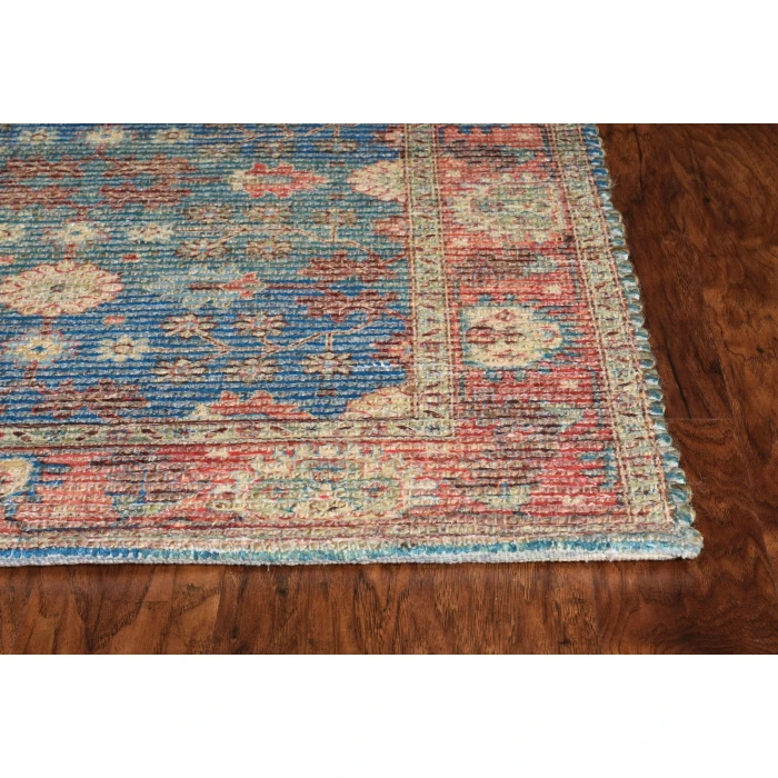 Kas Morris 2227 Blue/Red Traditions Area Rug 7'6" x 9'6"