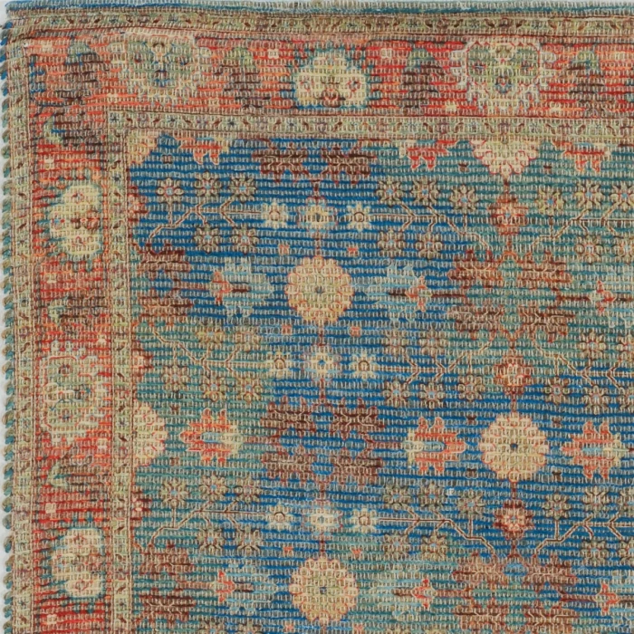 Kas Morris 2227 Blue/Red Traditions Area Rug 7'6" x 9'6"
