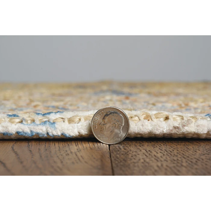 Kas Morris 2231 Gold/Lt Blue Karissa Area Rug 7'6" x 9'6"