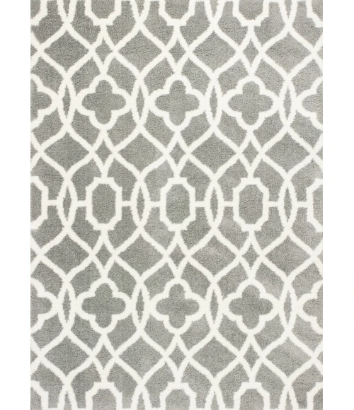 Kas Oasis 1653 Grey/Ivory Ironwork Area Rug 5'3" x 7'7"