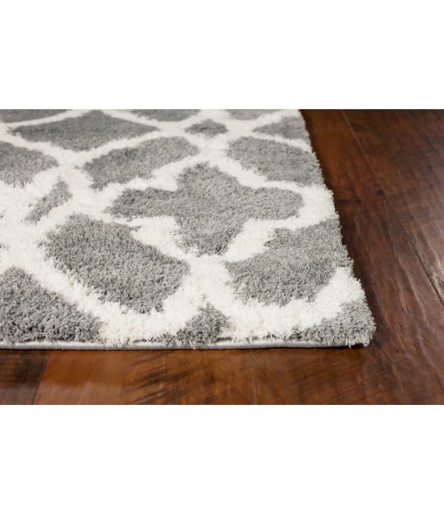 Kas Oasis 1653 Grey/Ivory Ironwork Area Rug 5'3" x 7'7"