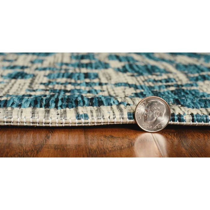 Kas Provo 5750 Teal Safari Area Rug 5'3" x 7'7"