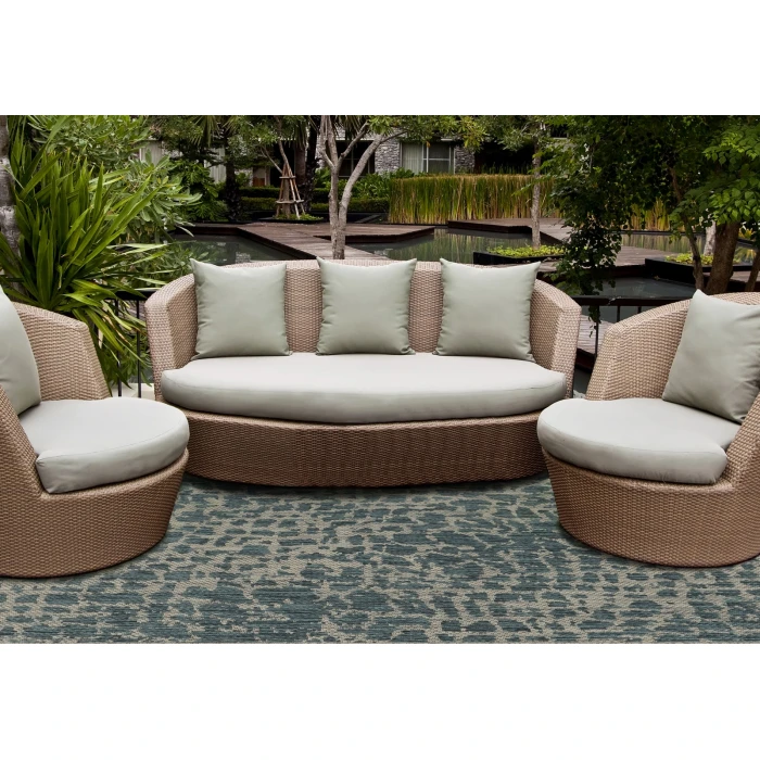 Kas Provo 5750 Teal Safari Area Rug 5'3" x 7'7"