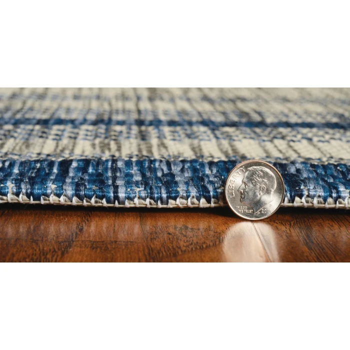 Kas Provo 5756 Grey/Denim Cape Cod Area Rug 2’7” x 3’11”
