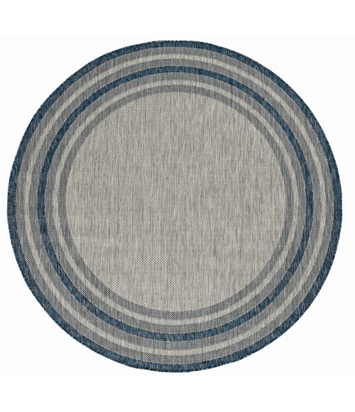 Kas Provo 5756 Grey/Denim Cape Cod Area Rug 3'3" x 4'11"