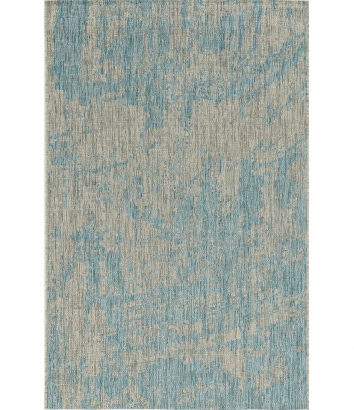 Kas Provo 5759 Teal Strokes Area Rug 7'10" x 10'10"