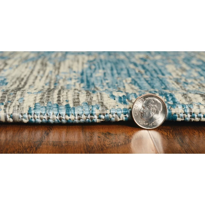 Kas Provo 5759 Teal Strokes Area Rug 3'3" x 4'11"