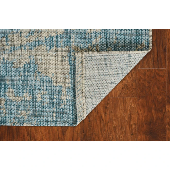 Kas Provo 5759 Teal Strokes Area Rug 3'3" x 4'11"