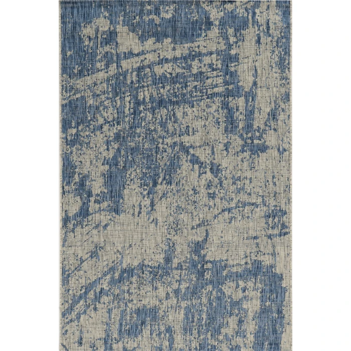 Kas Provo 5760 Grey/Denim Strokes Area Rug 3'3" x 4'11"