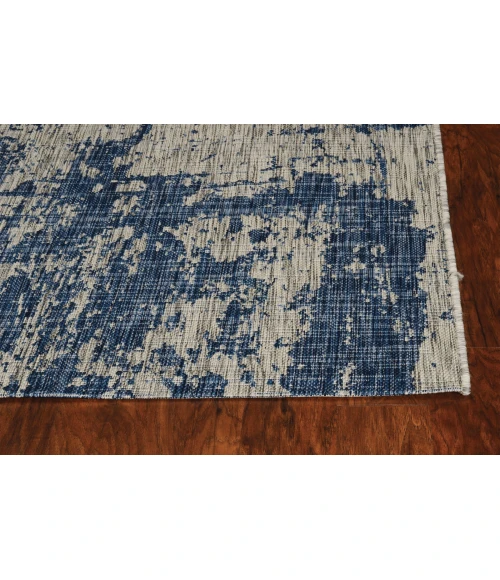 Kas Provo 5760 Grey/Denim Strokes Area Rug 3'3" x 4'11"