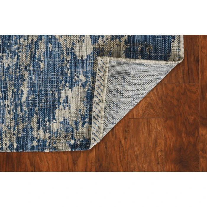 Kas Provo 5760 Grey/Denim Strokes Area Rug 3'3" x 4'11"