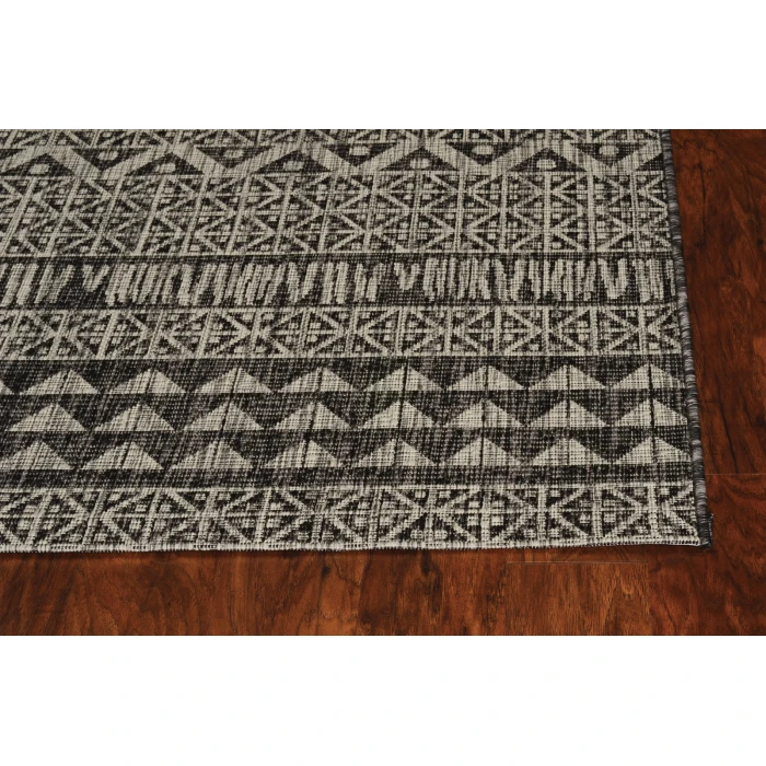 Kas Provo 5761 Charcoal Tribe Area Rug 3'3" x 4'11"