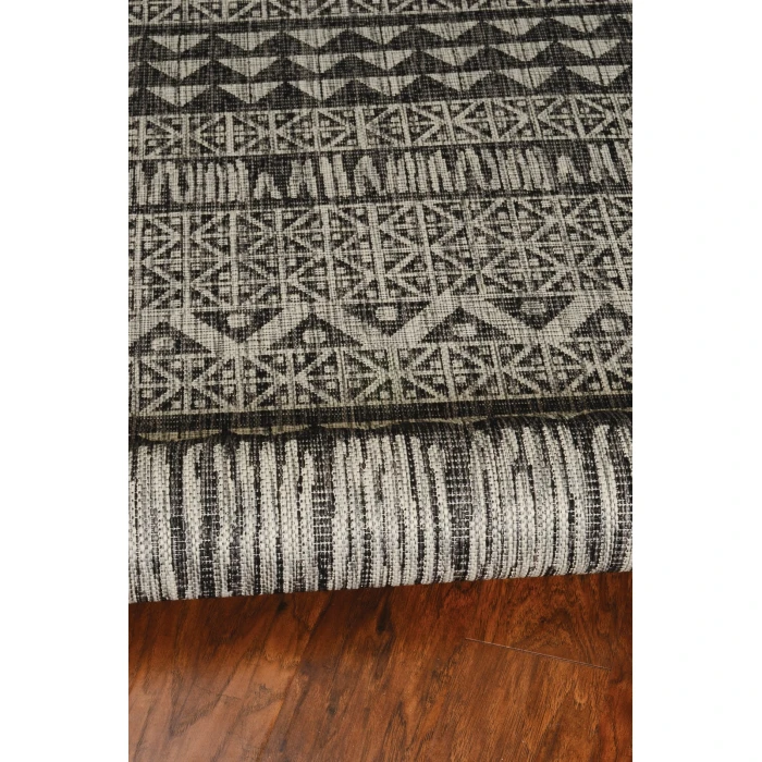 Kas Provo 5761 Charcoal Tribe Area Rug 3'3" x 4'11"