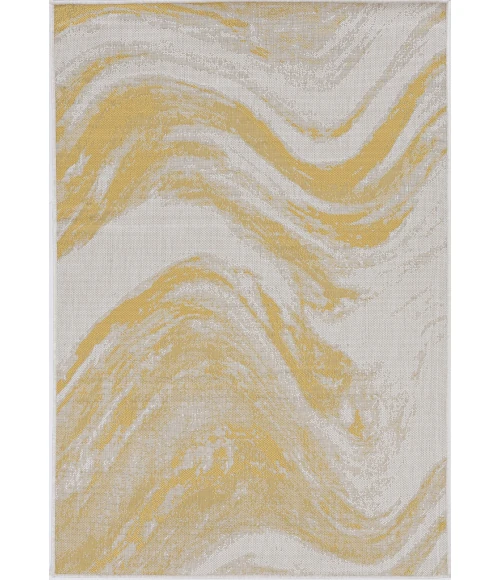 Kas Provo 5764 Ivory/Gold Strokes Area Rug 2’7” x 3’11”