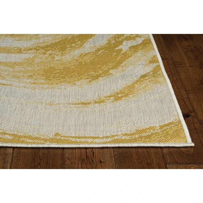 Kas Provo 5764 Ivory/Gold Strokes Area Rug 2’7” x 3’11”