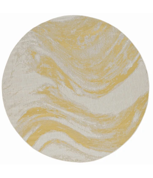 Kas Provo 5764 Ivory/Gold Strokes Area Rug 2’7” x 3’11”