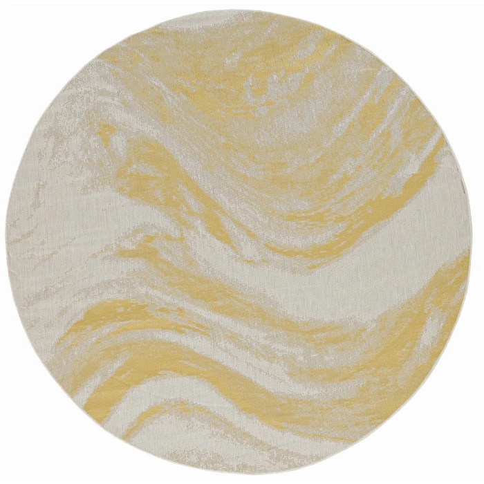 Kas Provo 5764 Ivory/Gold Strokes Area Rug 2’7” x 3’11”