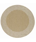 Kas Provo 5766 Natural Greek Key Area Rug 7'10" Round