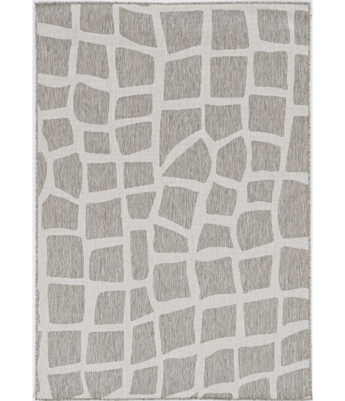 Kas Provo 5768 Ivory/Grey Bedrock Area Rug 3'3" x 4'11"