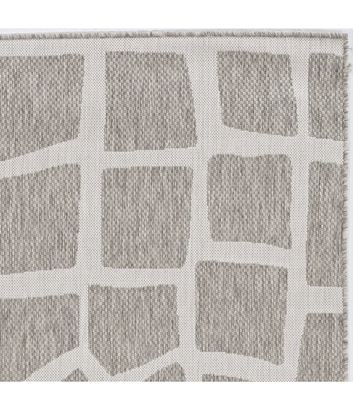 Kas Provo 5768 Ivory/Grey Bedrock Area Rug 3'3" x 4'11"