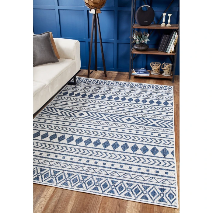 Kas Provo 5776 Ivory/Blue Natura Area Rug 2’7” x 3’11”
