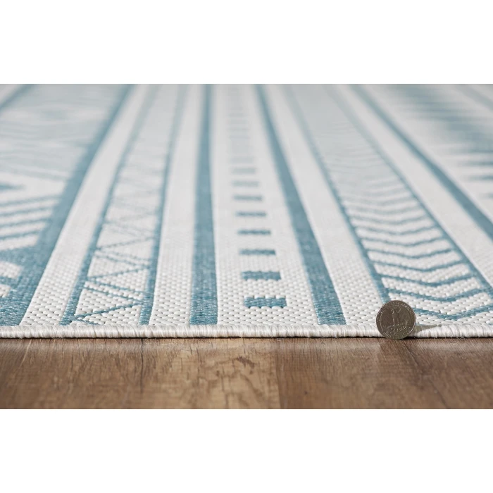 Kas Provo 5777 Ivory/Aqua Natura Area Rug 3'3" x 4'11"