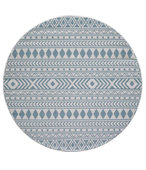 Kas Provo 5777 Ivory/Aqua Natura Area Rug 7'10" x 10'10"