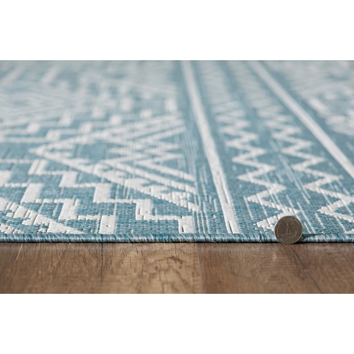 Kas Provo 5779 Aqua Quinn Area Rug 7'10" Round