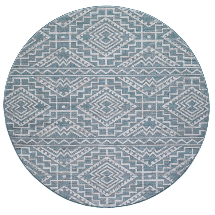 Kas Provo 5779 Aqua Quinn Area Rug 7'10" Round