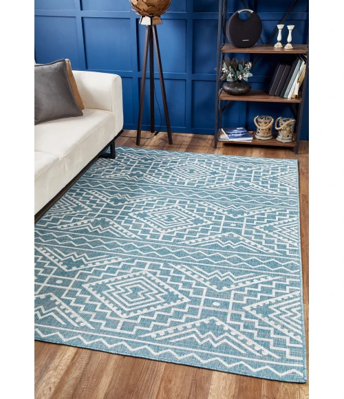 Kas Provo 5779 Aqua Quinn Area Rug 7'10" x 10'10"