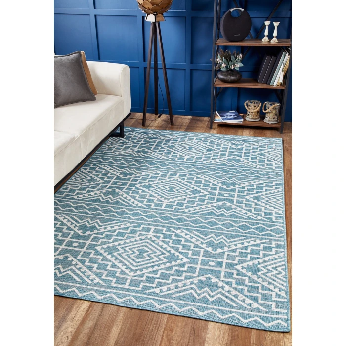 Kas Provo 5779 Aqua Quinn Area Rug 7'10" Round