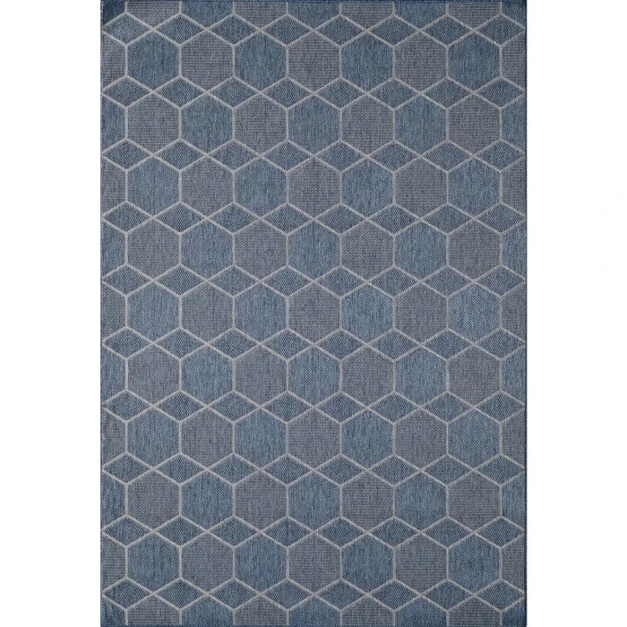 Kas Provo 5789 Blue Geo Area Rug
